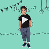 Black Triangle Embroidered Tee | AIMAMA