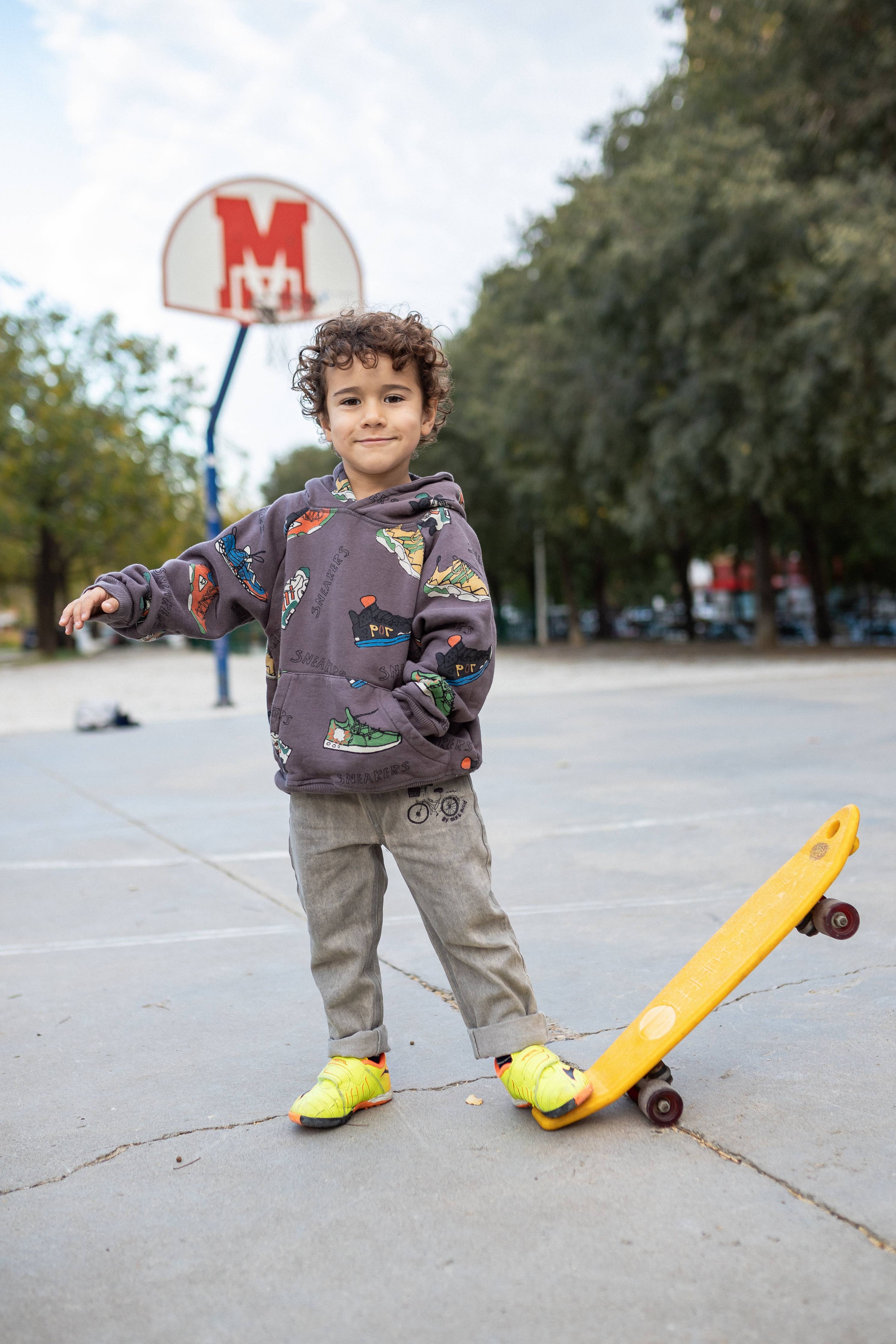 100% Cotton Hoodie "Sneakers" | Unisex Sweatshirt | NAADA - CapuletKids