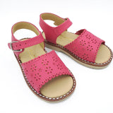 Classic Leather Sandals with Buckle | ALADINO