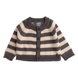 Knited Striped Baby Cardigan