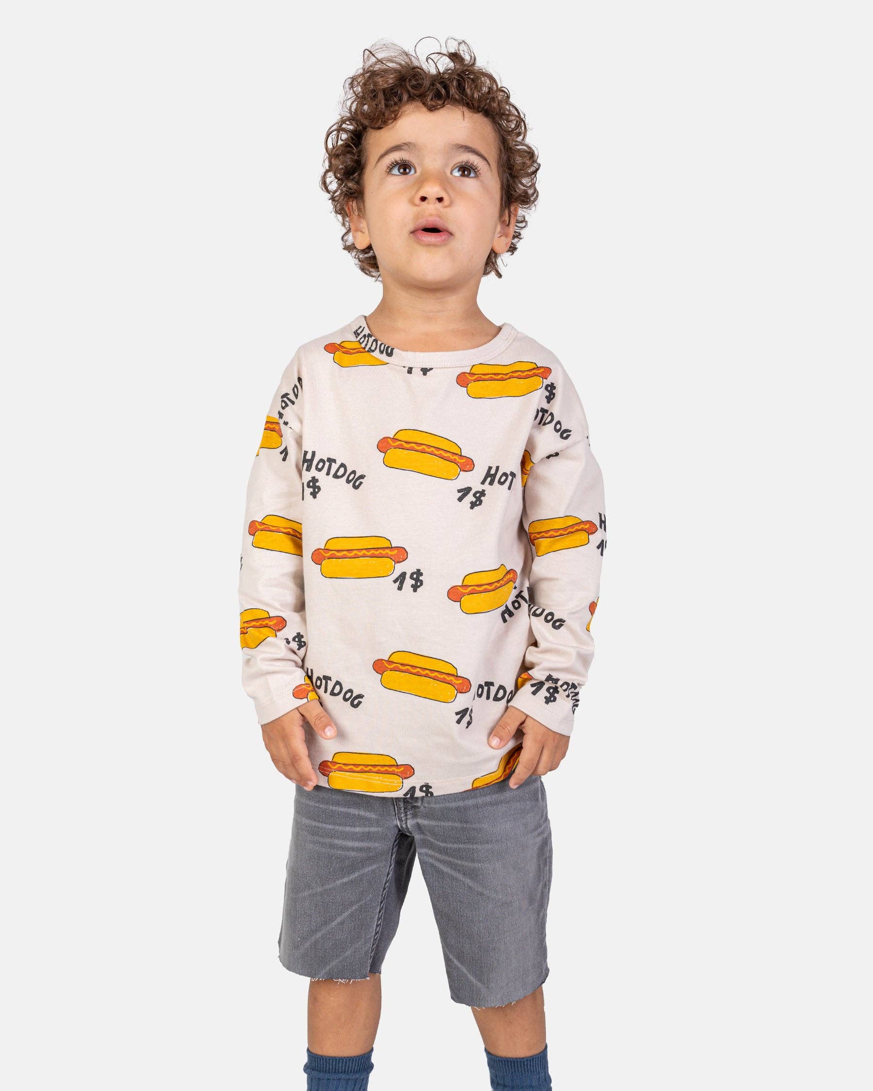 100% Cotton Long Sleeve "Hot Dogs" | NAADA - CapuletKids
