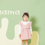 Corduroy Ruffle Sleeve Dress | AIMAMA