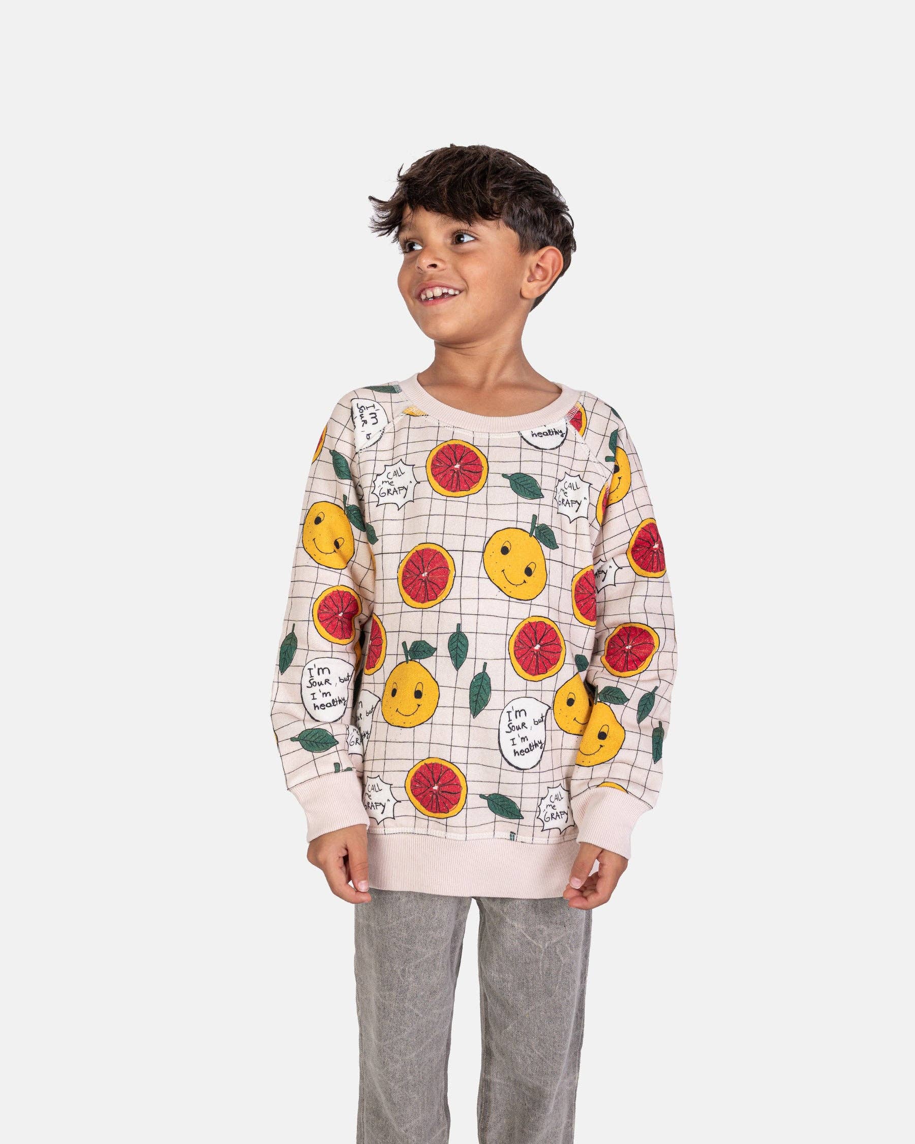 100% Cotton Sweatshirt "Grapy" | NAADA - CapuletKids