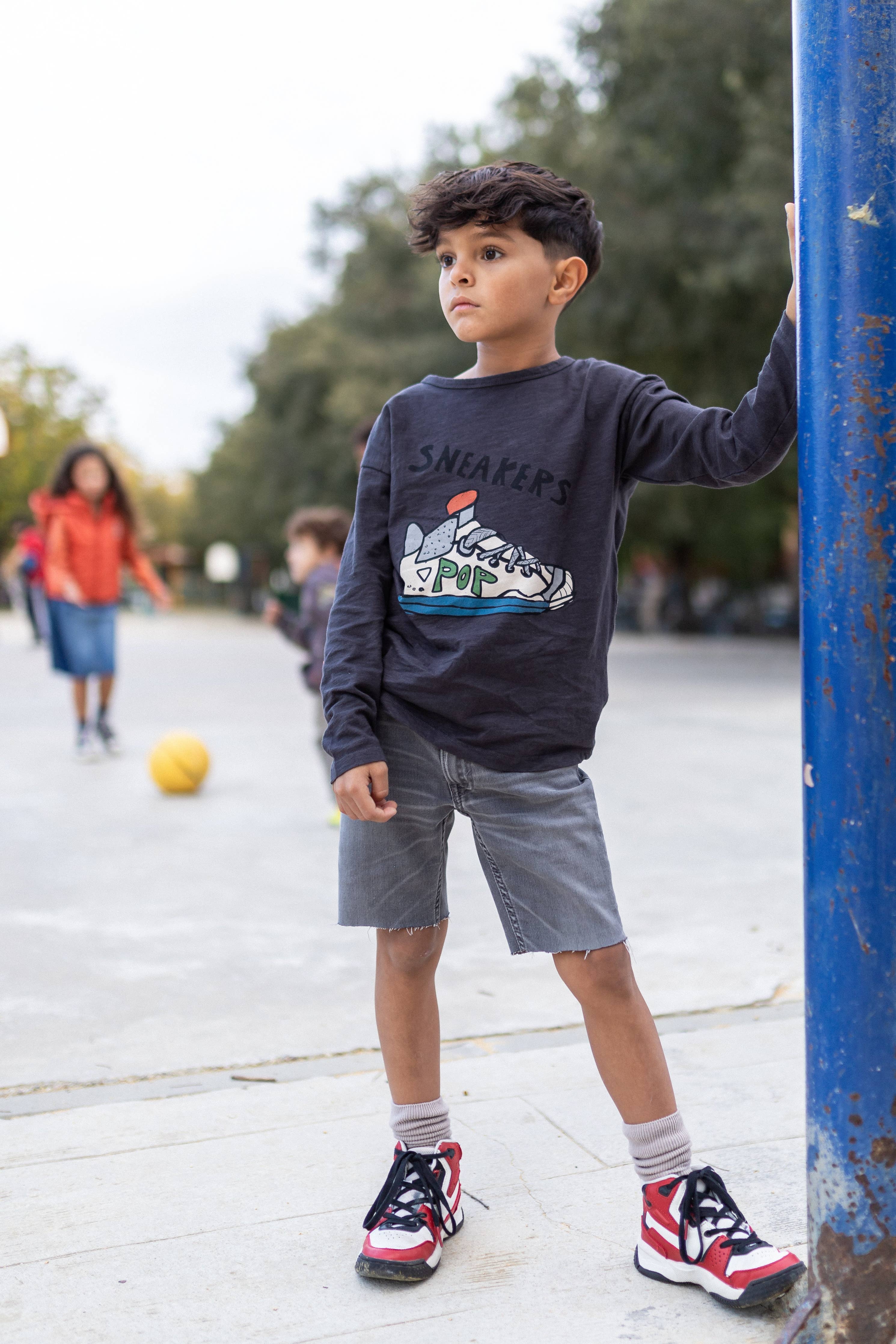 100% Cotton Long Sleeve "Sneakers" | NAADA - CapuletKids