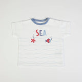 T-shirt + shorts - White/blue - CapuletKids
