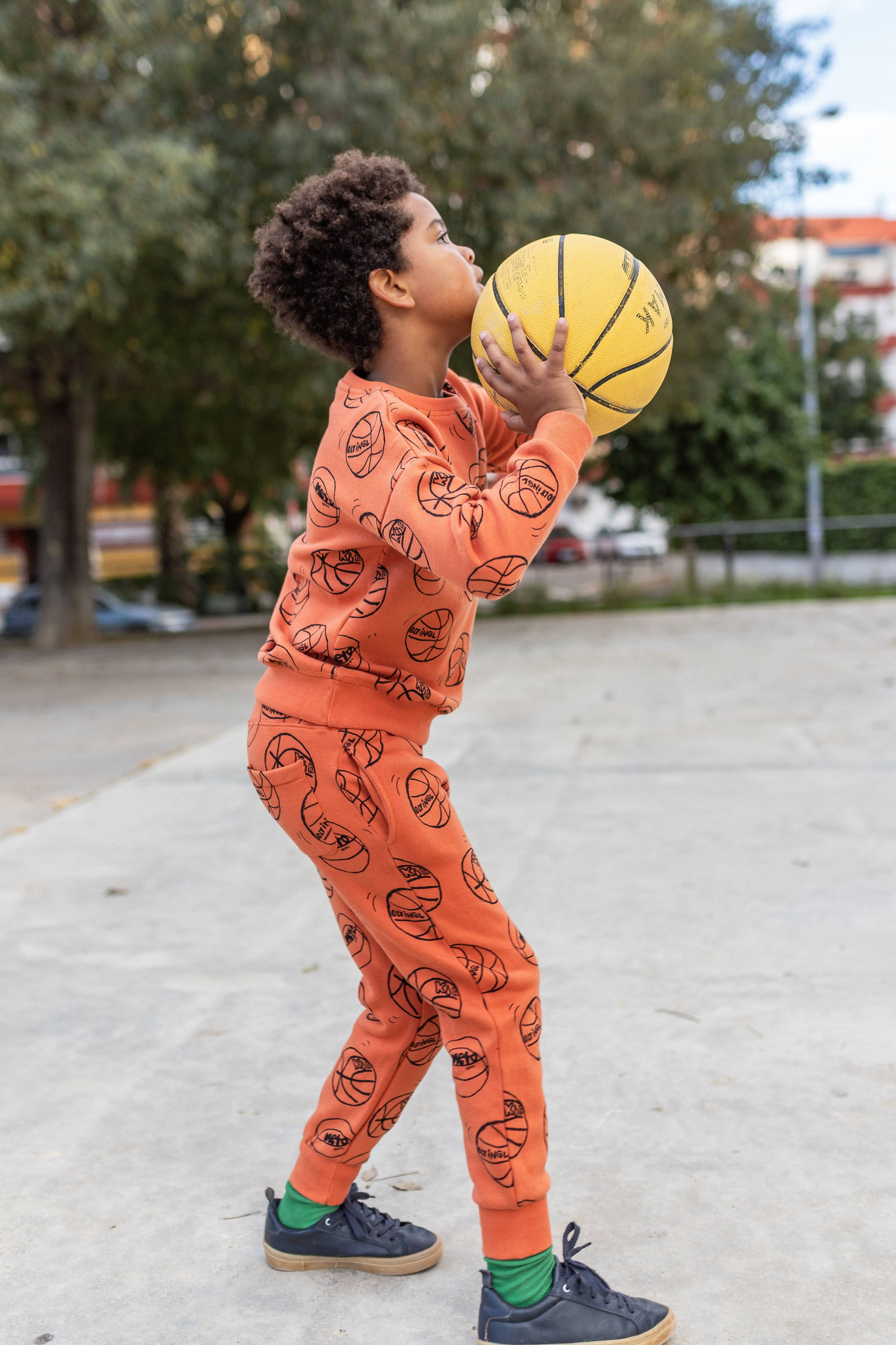100% Cotton B-Ball Joggers | Unisex Pants | NAADA - CapuletKids