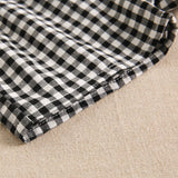 Baby Boy's Printed Shirt And Shorts Set: 12 Months / Black - CapuletKids