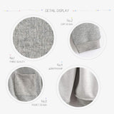 Grey V-Neck Cardigan | AIMAMA