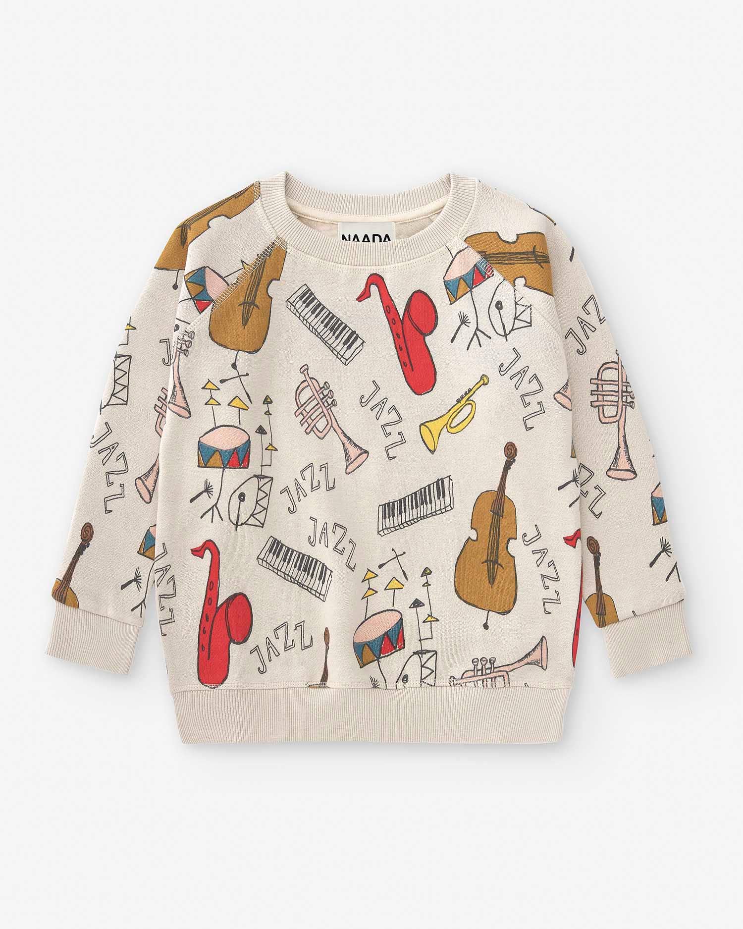 100% Cotton Sweatshirt "Music" | NAADA - CapuletKids