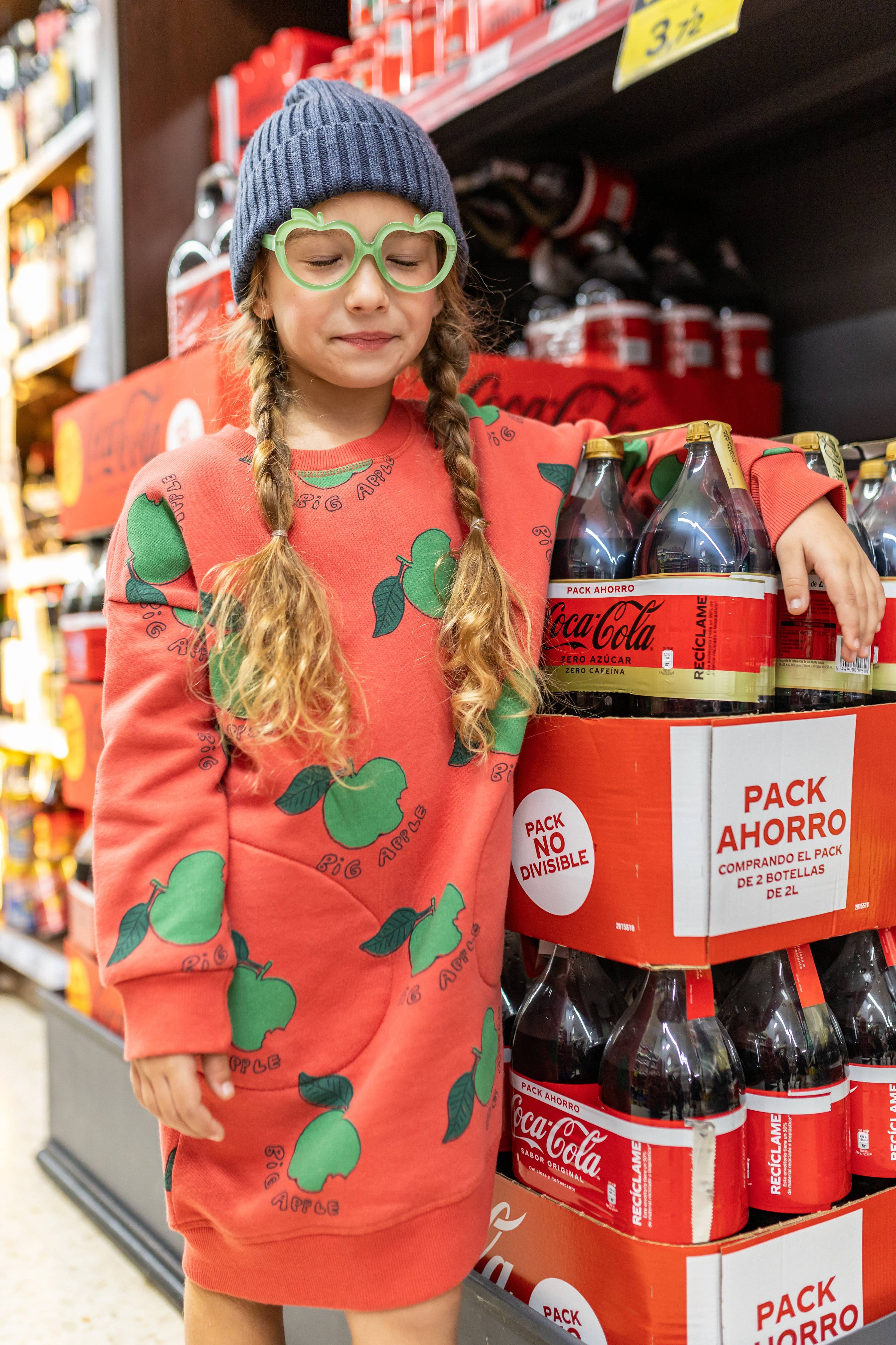 100% Cotton Long Sweatshirt / Dress "Big Apple" | NAADA - CapuletKids
