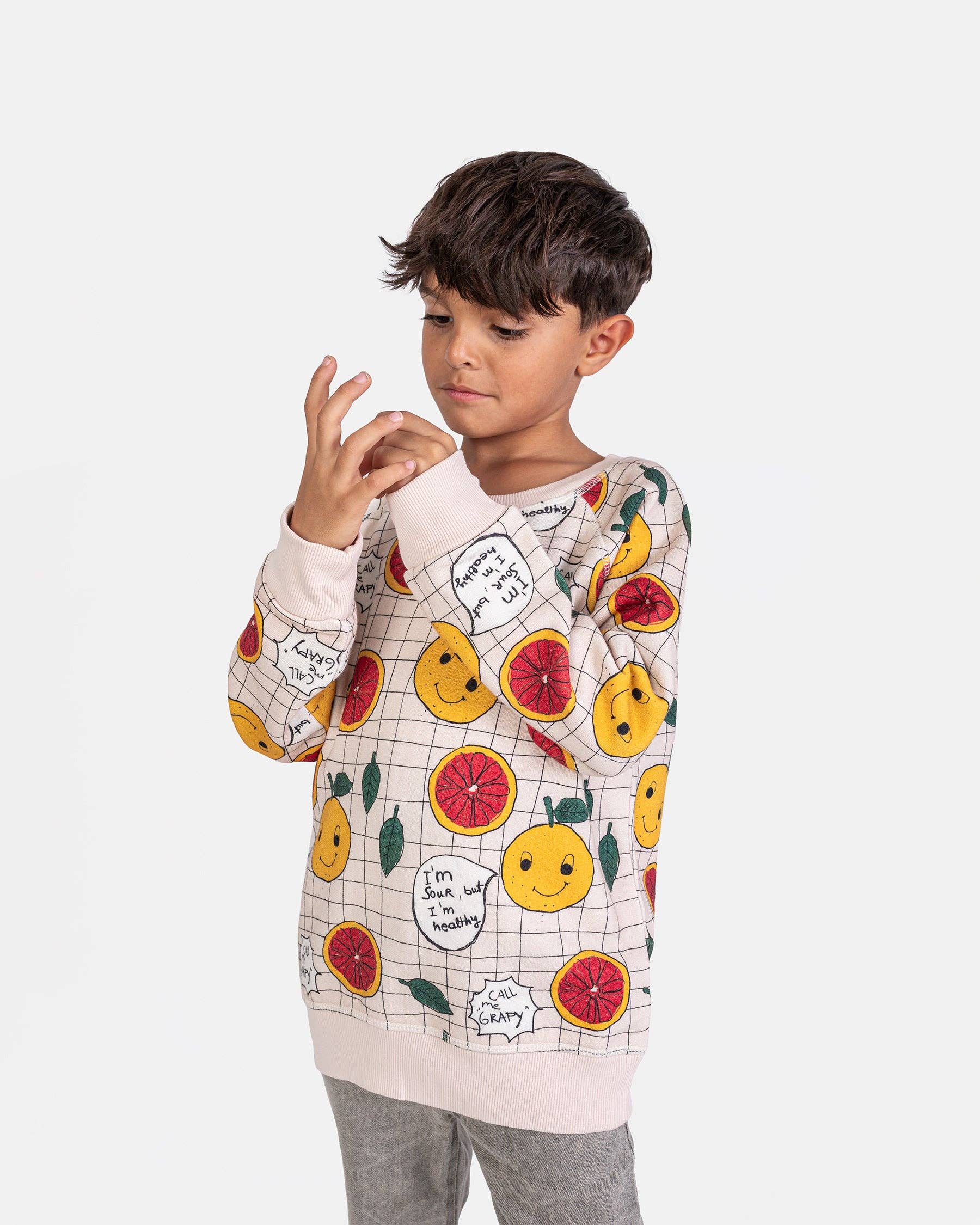 100% Cotton Sweatshirt "Grapy" | NAADA - CapuletKids