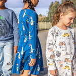 100% Cotton Dress "NYC dogs" | NAADA - CapuletKids