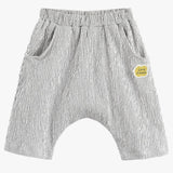 Grey Striped Harem Shorts | AIMAMA