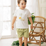 T-Shirt & Shorts Safari Green Set | MINHON