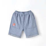 Denim Blue Rolled Shorts | AIMAMA