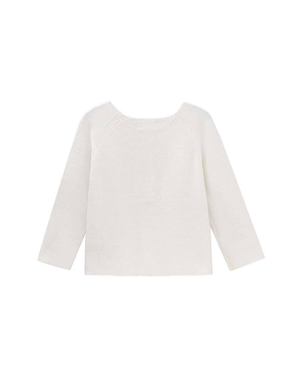 Long sleeve knit jacket with wooden buttons - CapuletKids