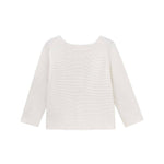 Long sleeve knit jacket with wooden buttons - CapuletKids
