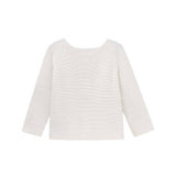 Long sleeve knit jacket with wooden buttons - CapuletKids