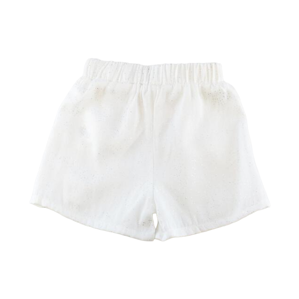 Silver Dot Ruffle Shorts - CapuletKids