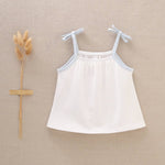 Baby Girls' Straps T-Shirt with Cherry Print: 12 Months / Blank - CapuletKids