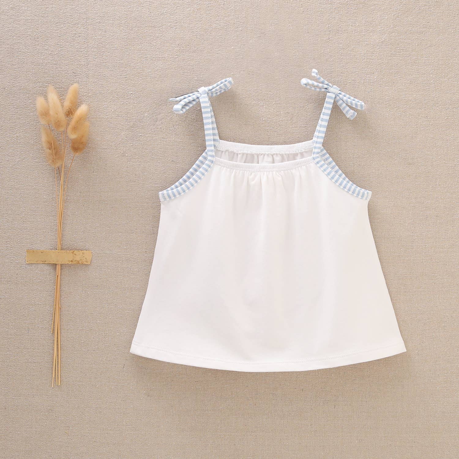 Baby Girls' Straps T-Shirt with Cherry Print: 12 Months / Blank - CapuletKids