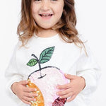 Sequin Apple Patch Sweatshirt | DOE A DEAR - CapuletKids