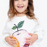 Sequin Apple Patch Sweatshirt | DOE A DEAR - CapuletKids