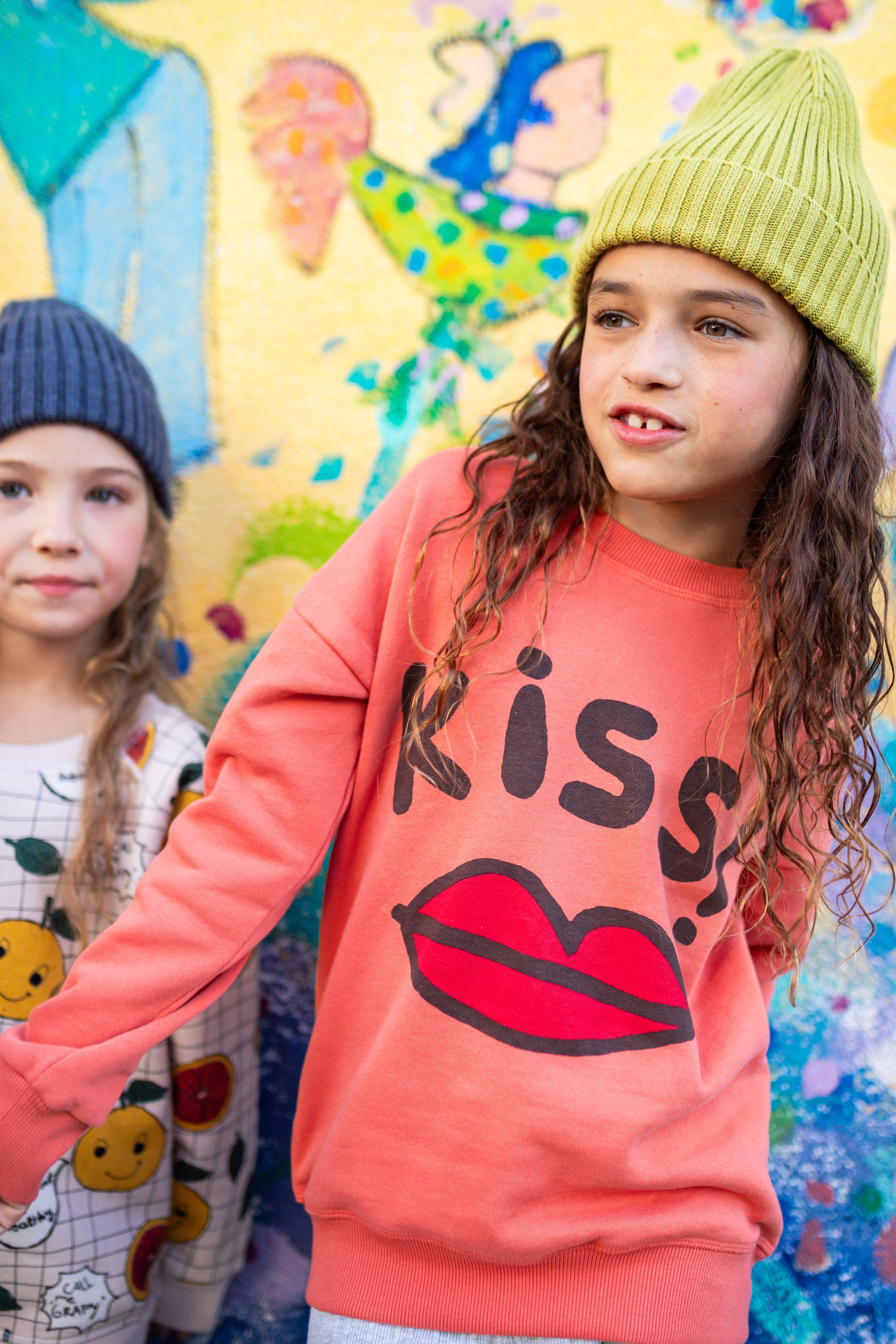 100% Cotton Sweatshirt "Kiss" | NAADA - CapuletKids