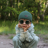 Multicolored Ribbed Beanie | Ander