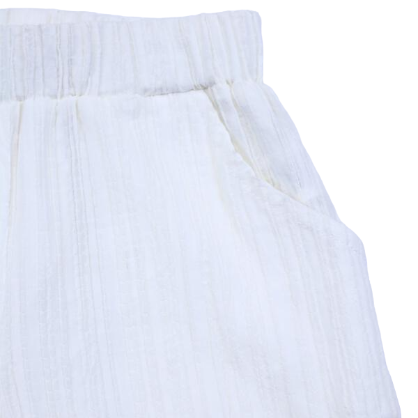 White Culotte Shorts - CapuletKids