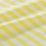 Striped Yellow Embroidered Tee | AIMAMA