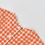 Orange & White Polka Dot Dress | AIMAMA