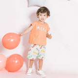 Multicolored Beige Shorts | AIMAMA