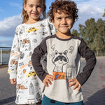 100% Cotton Long Sleeve "Racoon | NAADA - CapuletKids