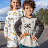 100% Cotton Long Sleeve "Racoon | NAADA - CapuletKids