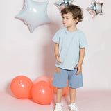 Dusty Blue Shorts | AIMAMA