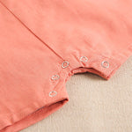 Short Baby Boy's Bib with Front Pocket: 18 Months / Coral - CapuletKids