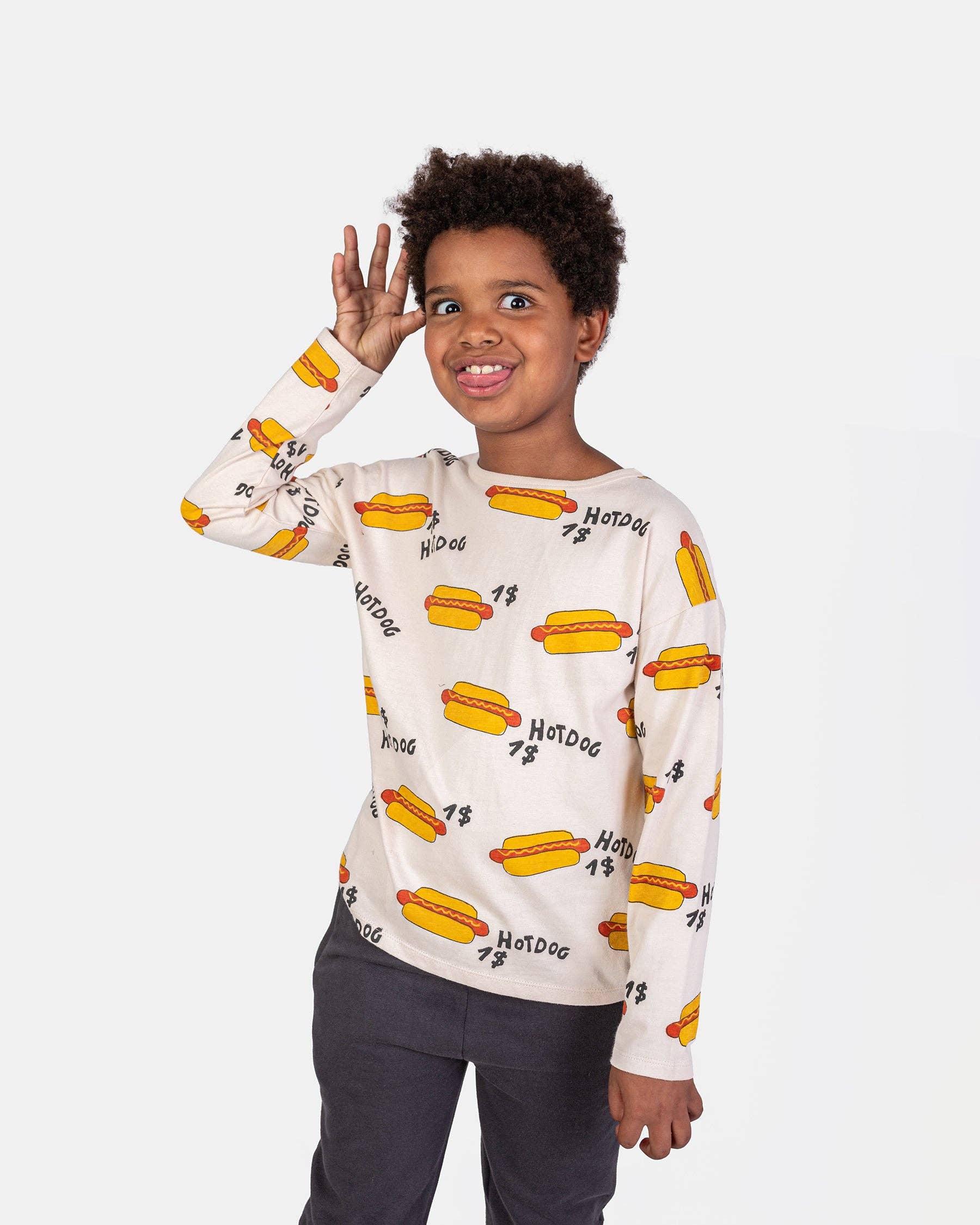 100% Cotton Long Sleeve "Hot Dogs" | NAADA - CapuletKids