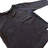 Black V-Neck Longsleeve | YELLOWSUB