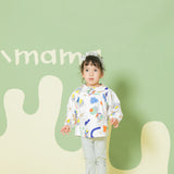 Abstract Print White Blouse | AIMAMA