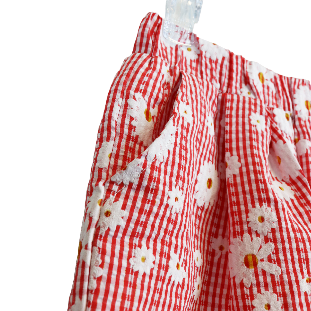 Floral Plaid Wide Pants BLUE - CapuletKids