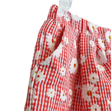 Floral Plaid Wide Pants BLUE - CapuletKids