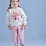 Classic Pink Straight-Leg Pants | AIMAMA