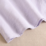 Girl's Dress With Ruffle Sleeves And Embroidered Yoke: Lilac - CapuletKids