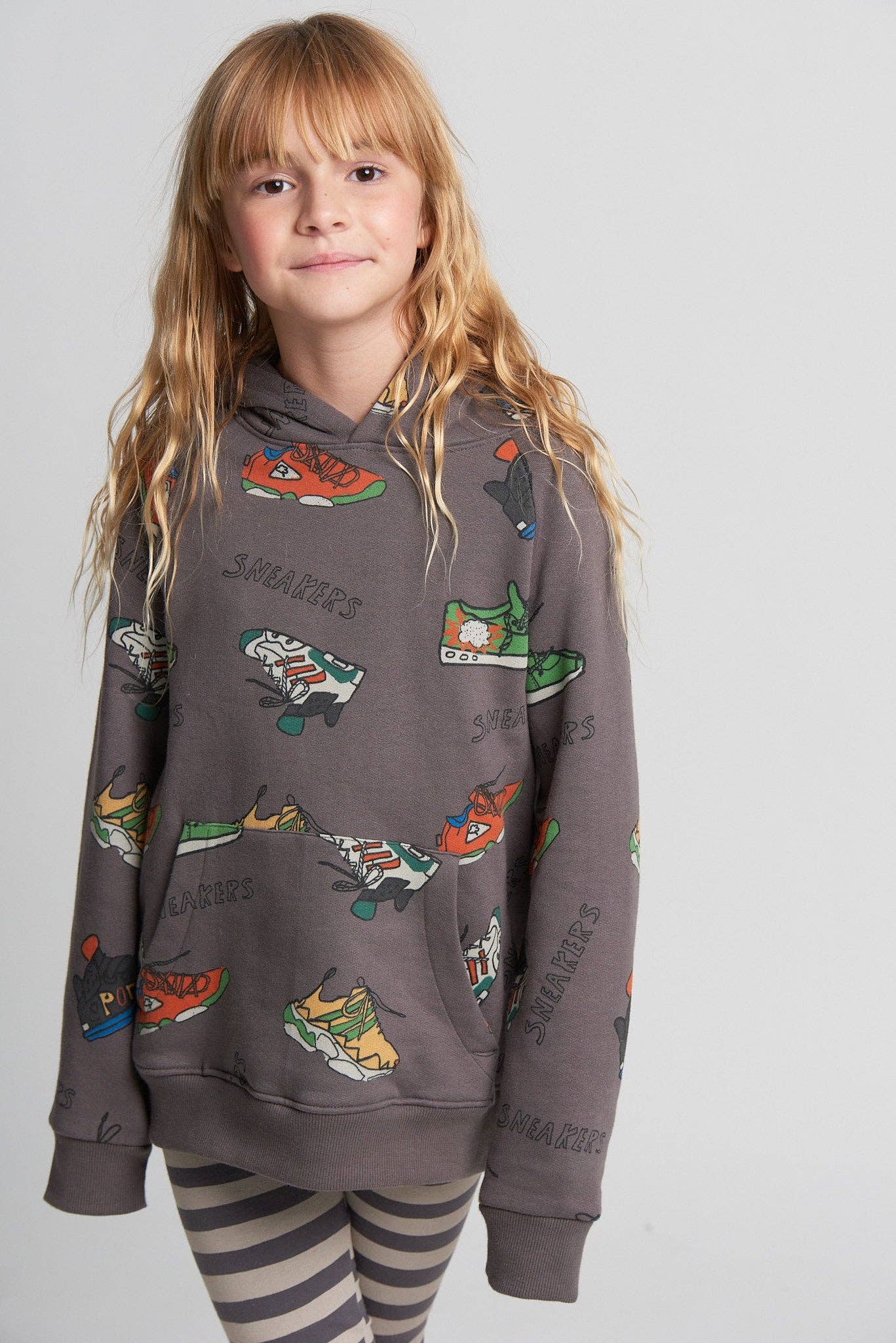 100% Cotton Hoodie "Sneakers" | Unisex Sweatshirt | NAADA - CapuletKids