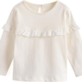 Pink or White Ruffled Longsleeve | AIMAMA