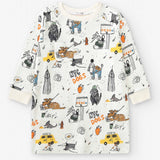 100% Cotton Dress "NYC dogs" | NAADA - CapuletKids