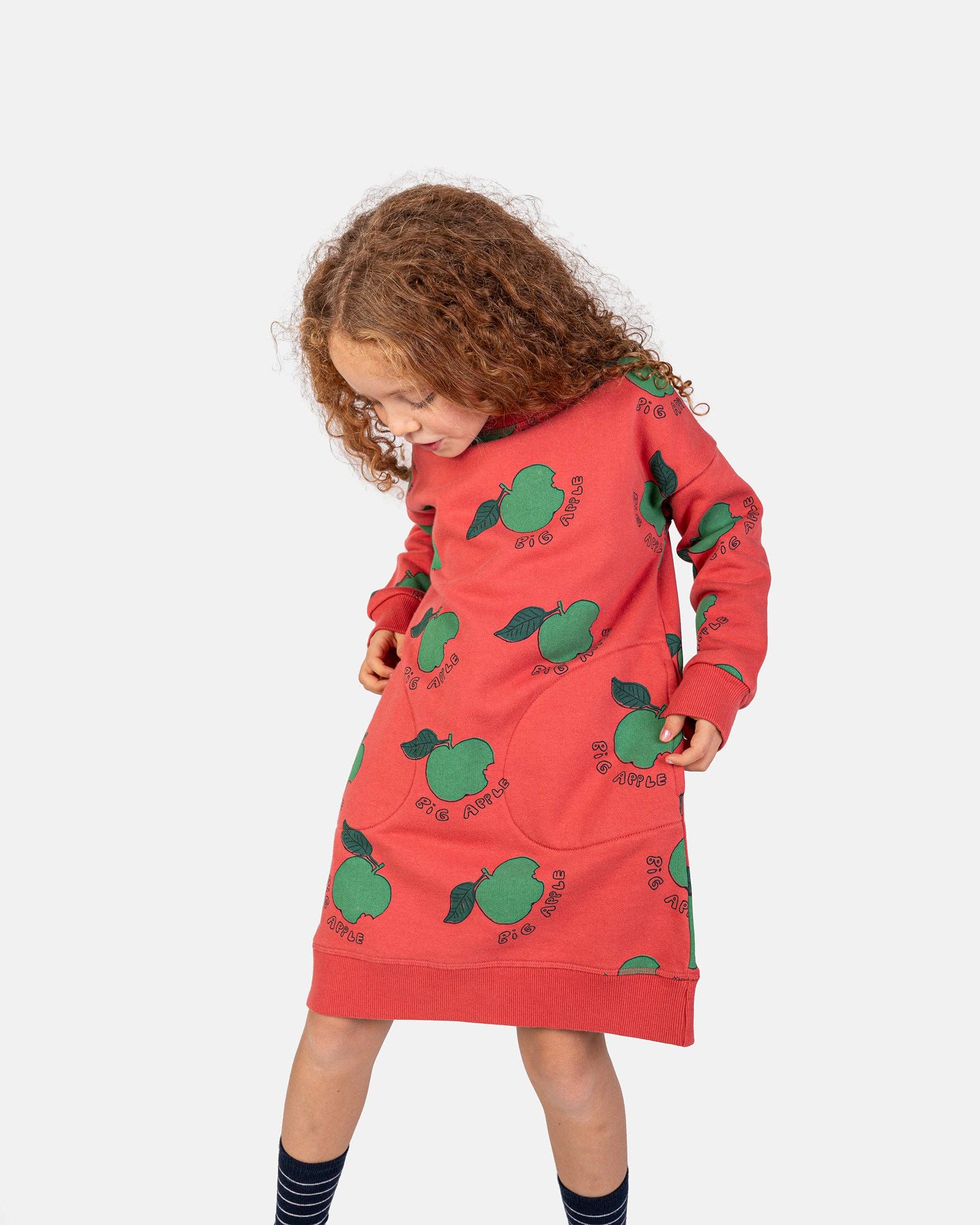 100% Cotton Long Sweatshirt / Dress "Big Apple" | NAADA - CapuletKids