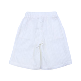 White Culotte Shorts - CapuletKids
