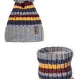 Striped Hat & Snood Set | ANDER